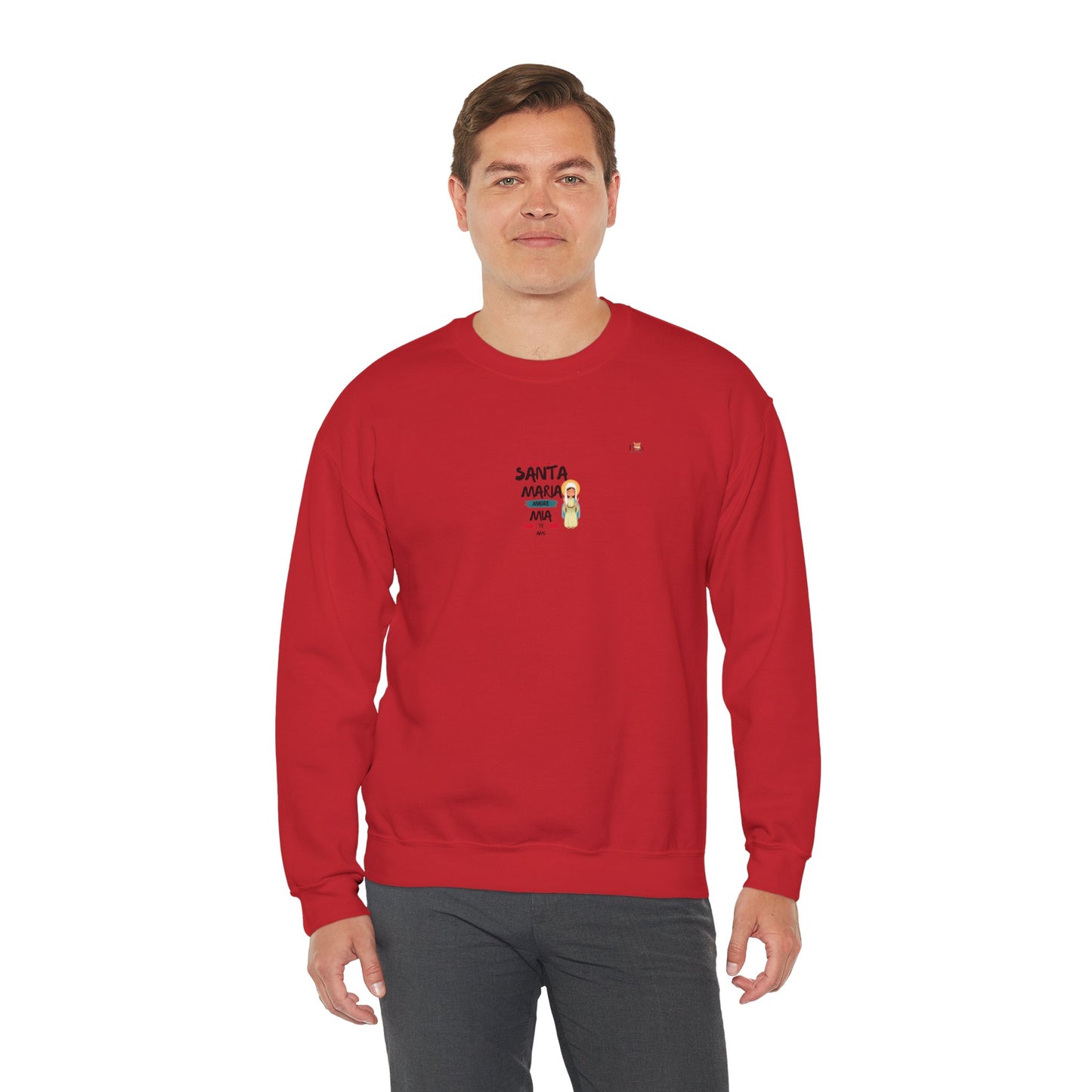 Santa Maria Te Amo [Spanish]- Unisex Crewneck Sweatshirt