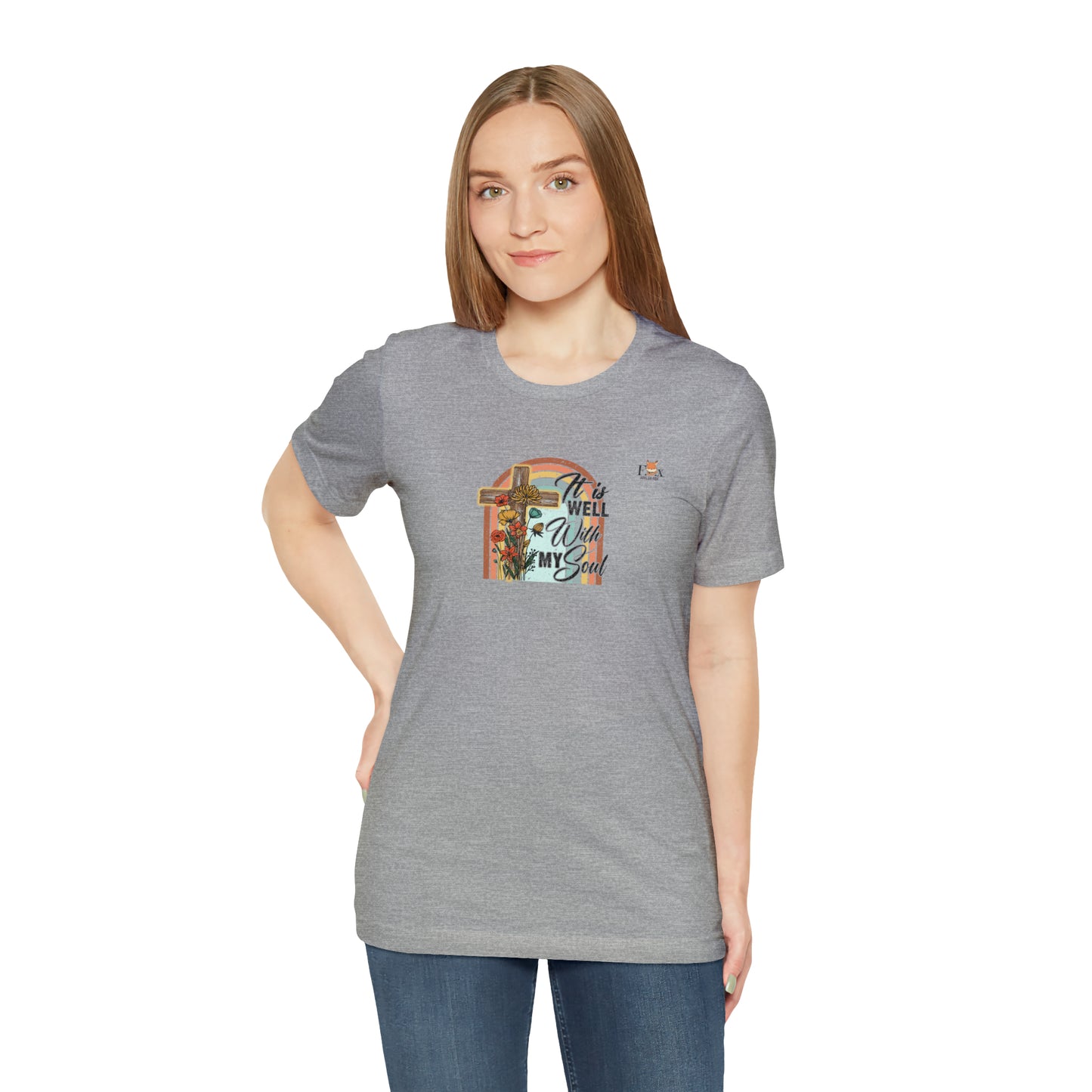 It is well with my soul- Cross and rainbow-Unisex T-shirt