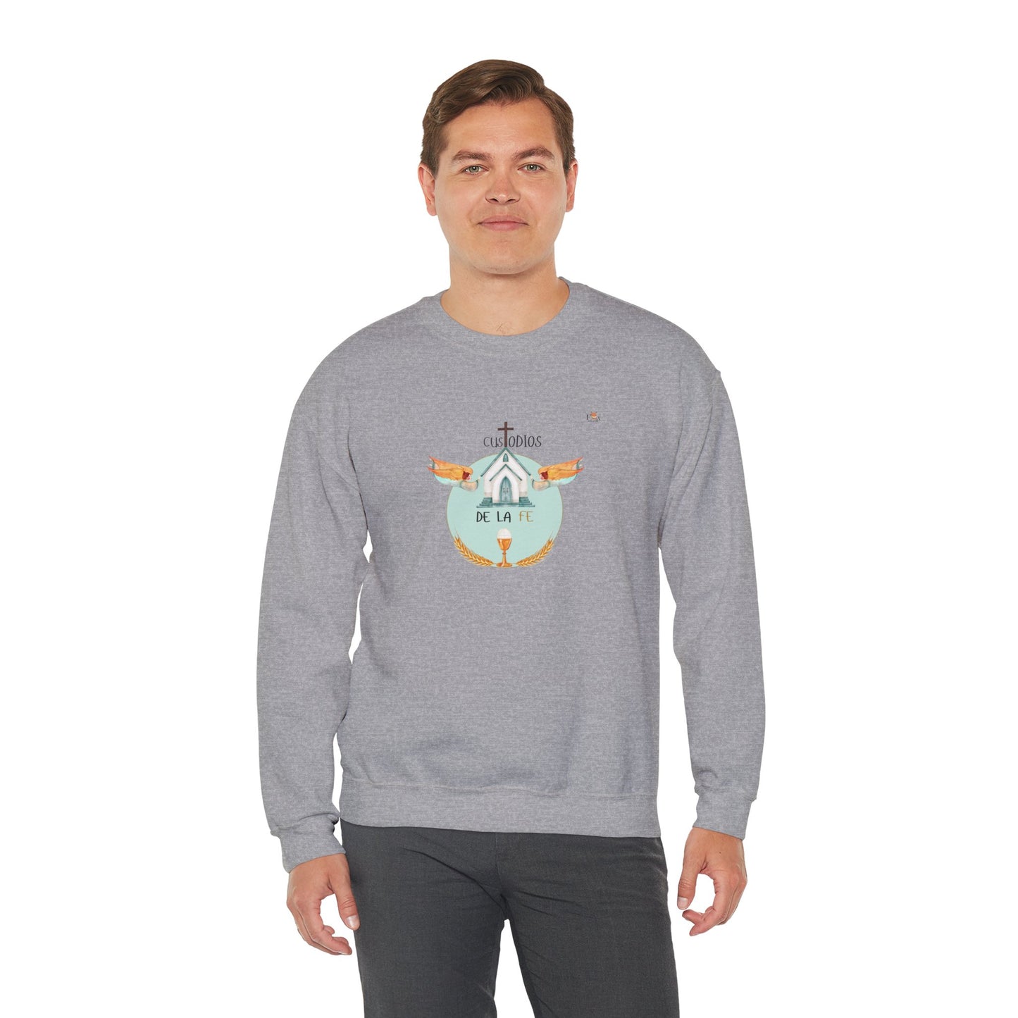 Custodios de la Fe [Original Logo] Unisex- Unisex Crewneck Sweatshirt