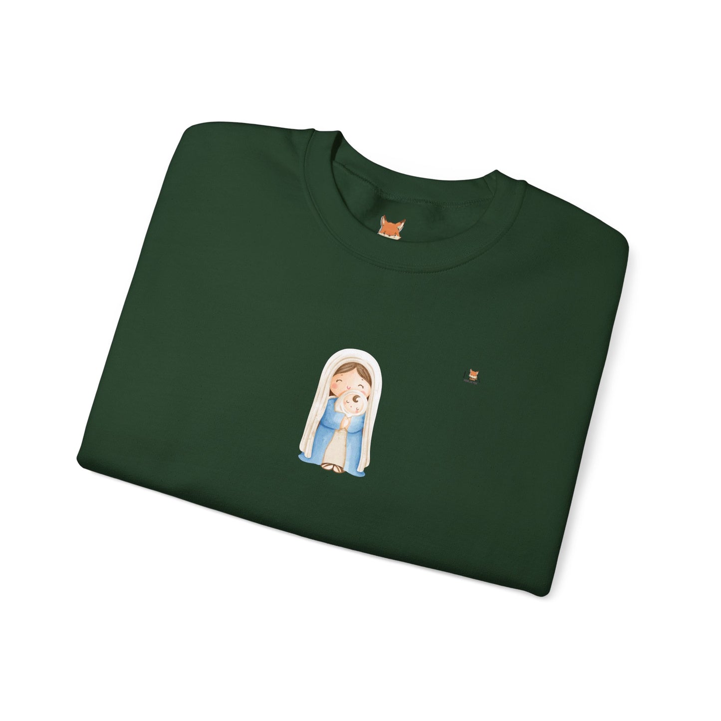 Mother Mary and Baby Jesus- Unisex Crewneck Sweatshirt