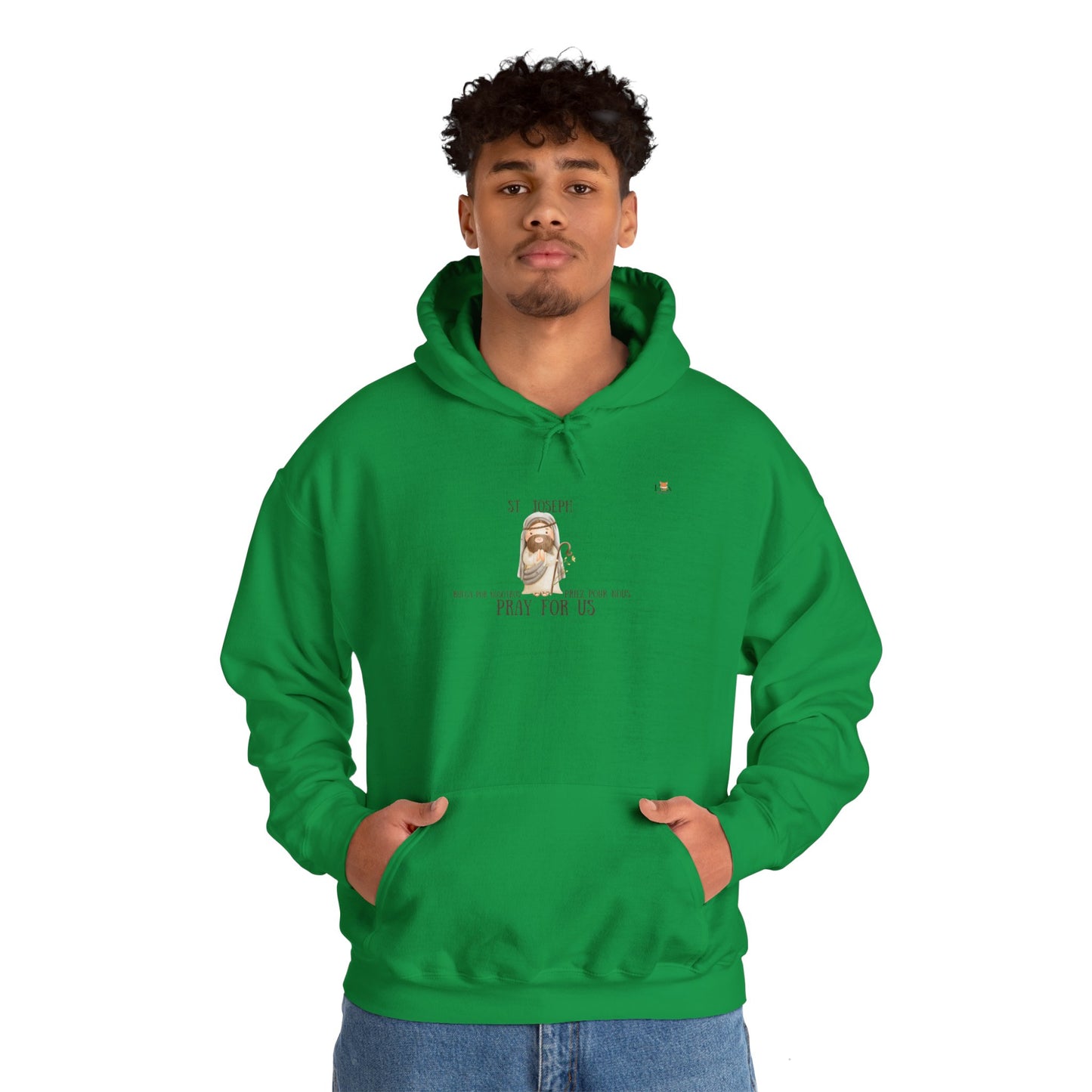 St-Joseph Pray For Us [Trilingual]-  Unisex Hoodie Sweatshirt