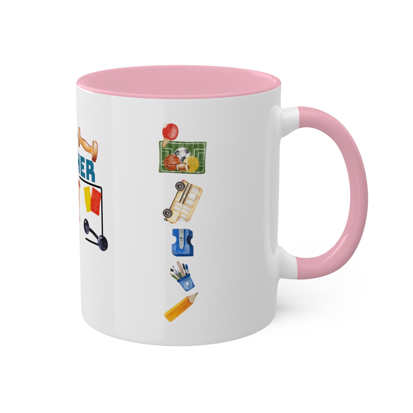 I'm The Teacher- Gym man Colorful Mugs [2 colours], 11oz