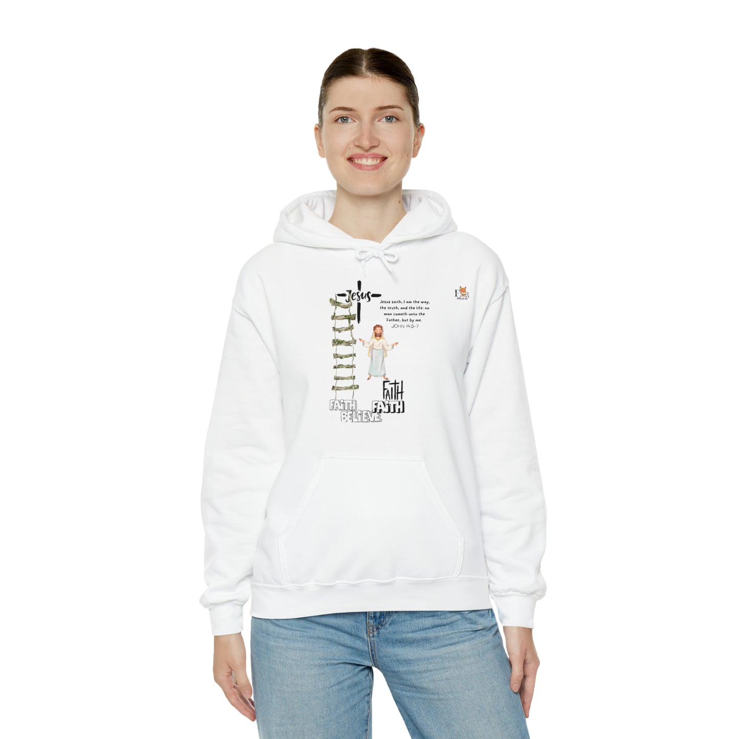 I am the way, the true and the life- Unisex Hooded Sweatshirt