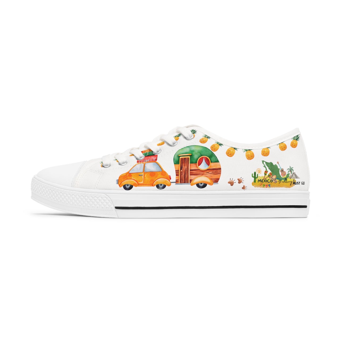 Mexico is calling & i must Go- Travel Edition - White Background Sneakers