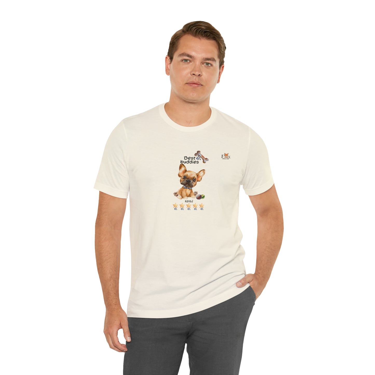 Best Buddies 5 stars & 5 paws - French Bulldog  Unisex T-Shirt