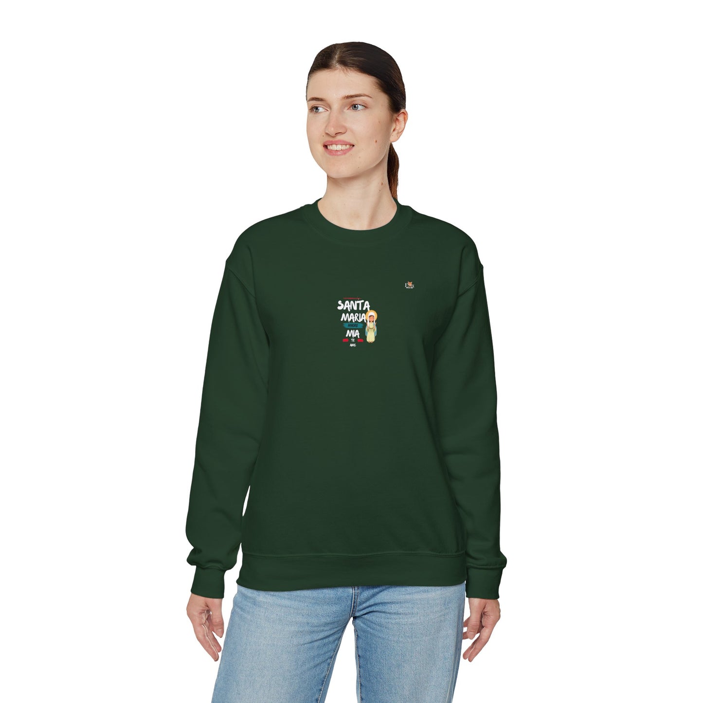 Santa Maria Madre Mia te Amo- Unisex Crewneck Sweatshirt