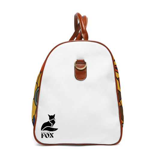 Peace & Love Vintage White sides -Waterproof Travel Bag