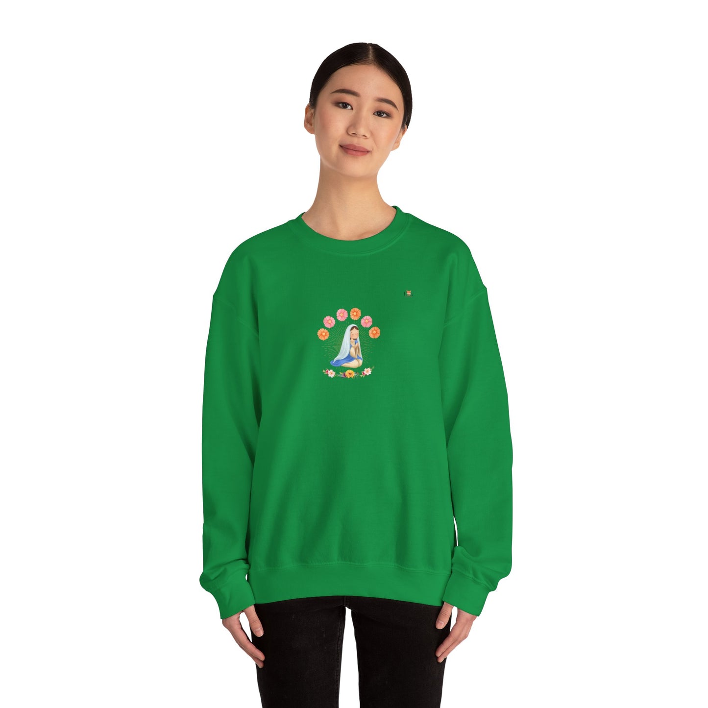 Europe- Mary Pray and Flowers- Unisex Crewneck Sweatshirt