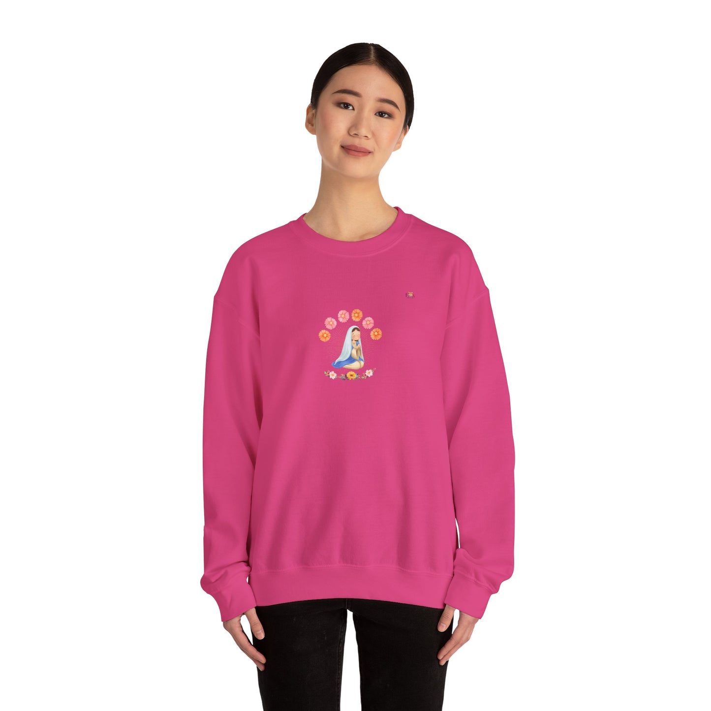 Europe- Mary Pray and Flowers- Unisex Crewneck Sweatshirt