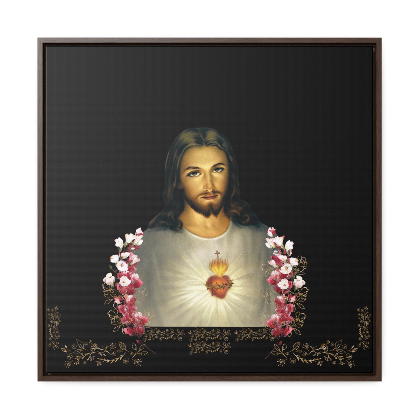 The Sacred Heart of Jesus and Flowers -The Catholic Church Of The Syriac Chaldean Tradition
