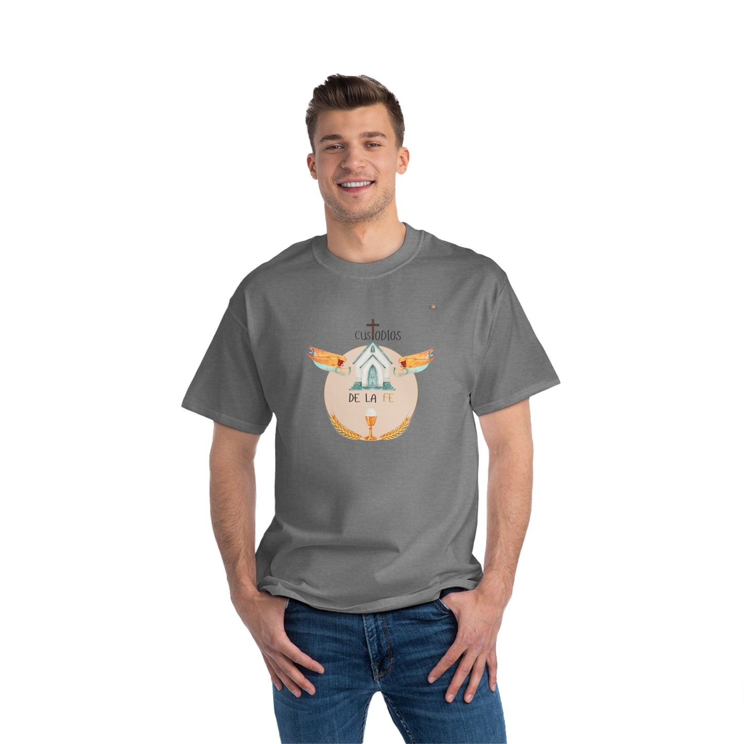 Custodios de la Fe [Kaki Logo] Unisex-T-Shirt