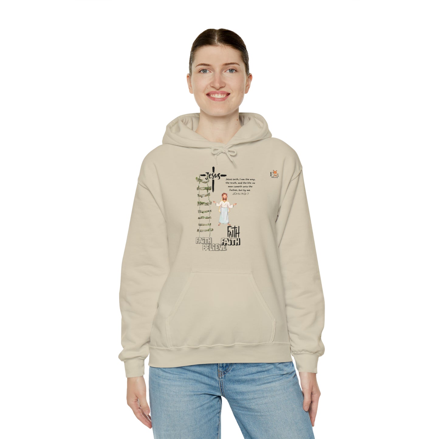 I am the way, the true and the life- Unisex Hooded Sweatshirt