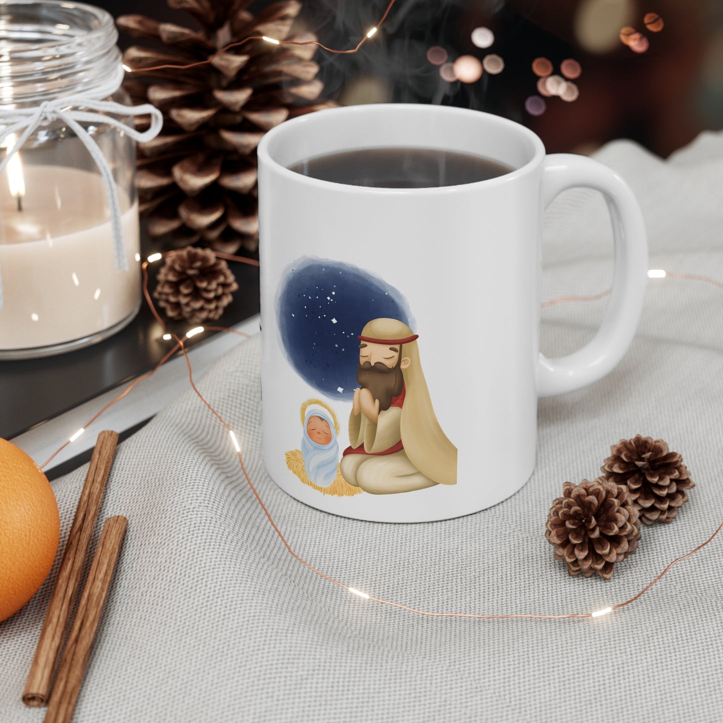 Mary & The Birth of Jesus- Ceramic Mug- Ceramic Mug 11oz