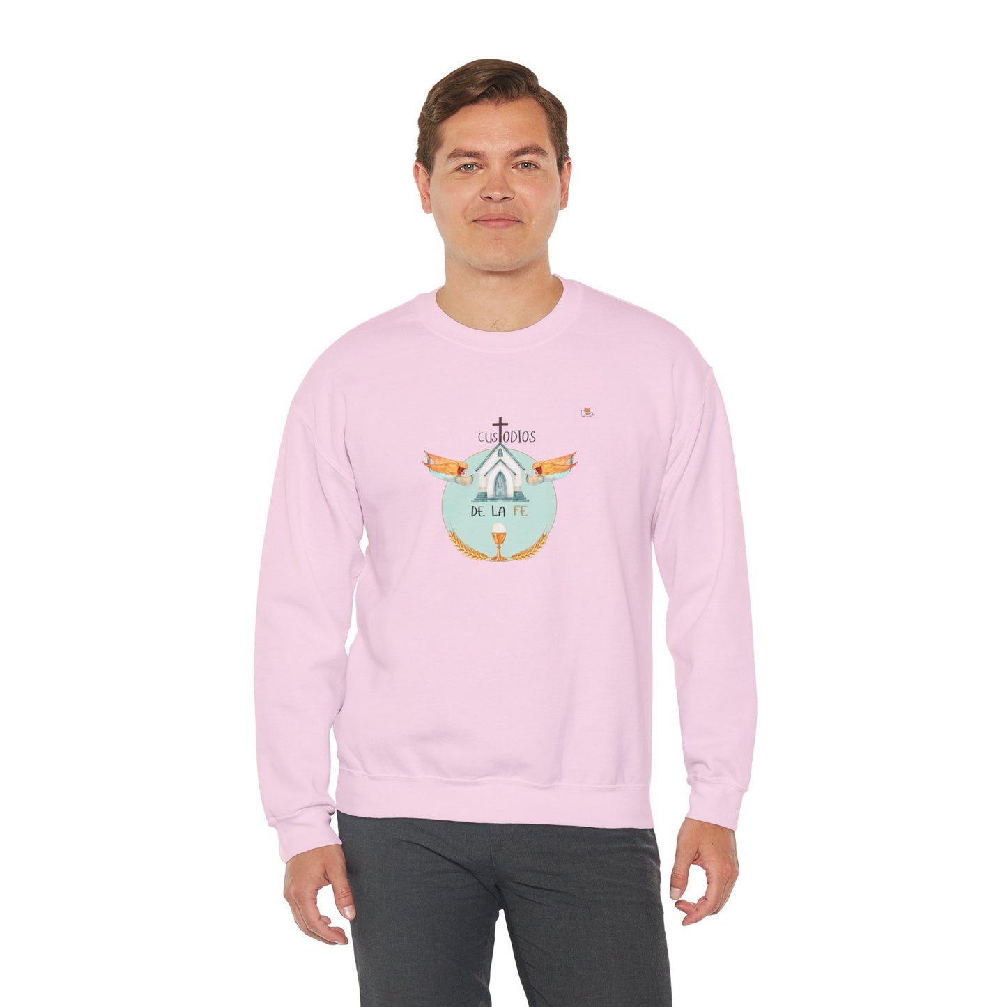 Custodios de la Fe [Original Logo] Unisex- Unisex Crewneck Sweatshirt