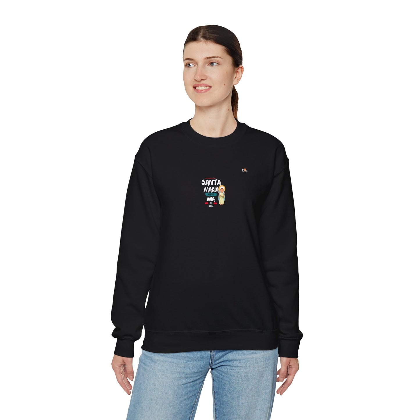 Santa Maria Madre Mia te Amo- Unisex Crewneck Sweatshirt