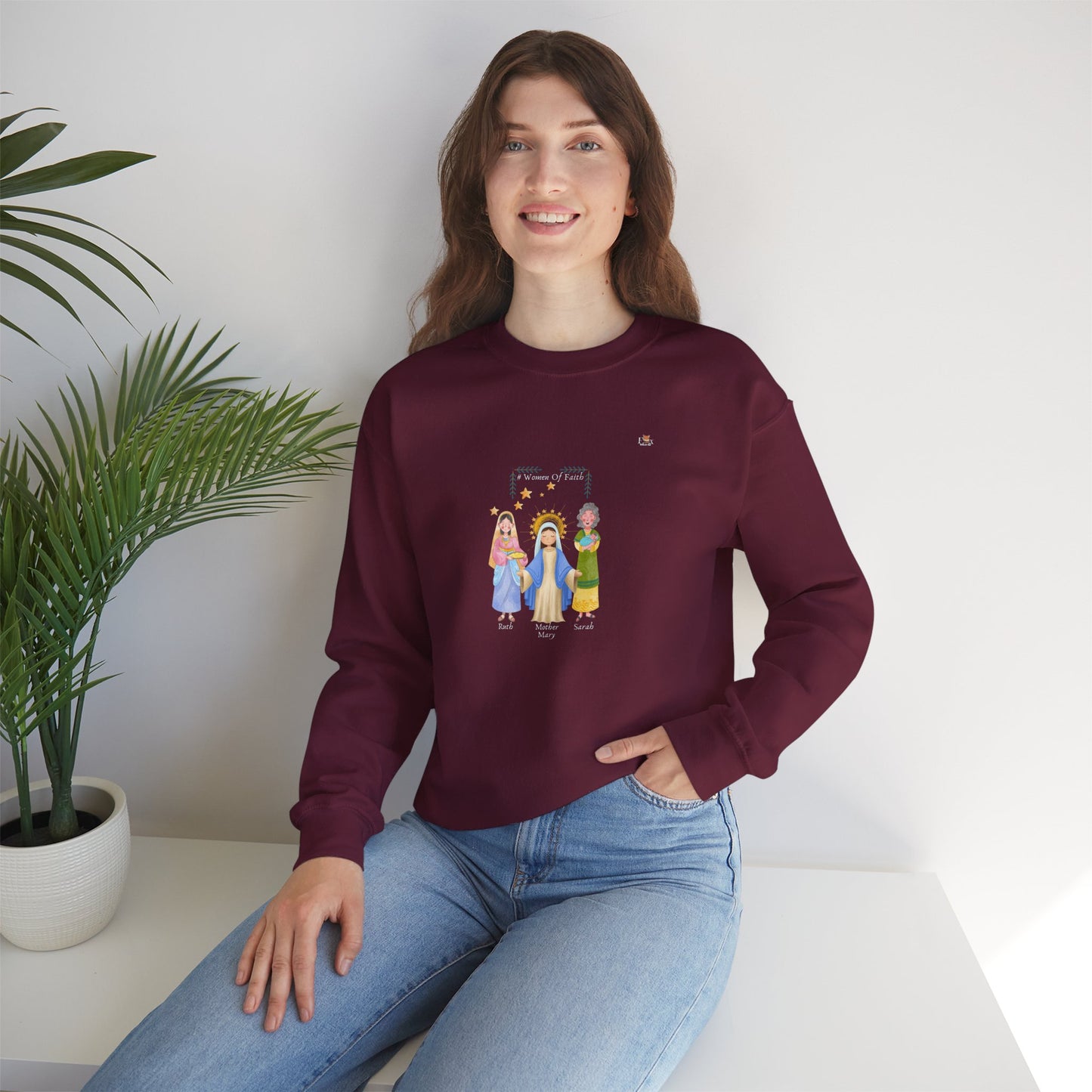 Women Of Faith- Unisex 2 sides -Crewneck Sweatshirt